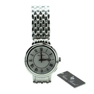 New Lucien Piccard Women Fantasia Analog Watch Silver-Tone Stainless Steel